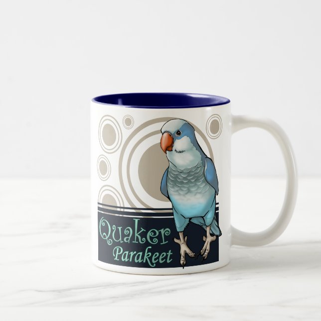 Blue Quaker Mug (Right)