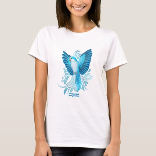 Blue Quaker Parrot T_Shirt