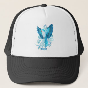 Blue Quaker Parrot Trucker Hat