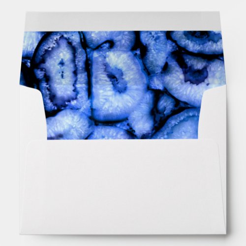Blue Quartz Agate Geodes Envelope