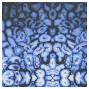 Blue Quartz Agate Geodes Fabric