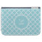 Blue Quatrefoil Pattern, Your Monogram
