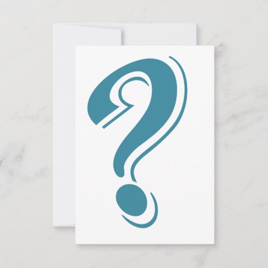 BLUE QUESTION MARK GRAPHICS CURIOUS (Front)