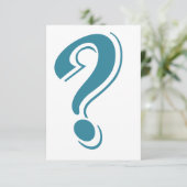 BLUE QUESTION MARK GRAPHICS CURIOUS (Standing Front)