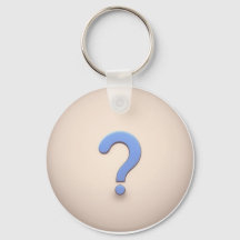 Blue Question Mark with a Brown Circle Background