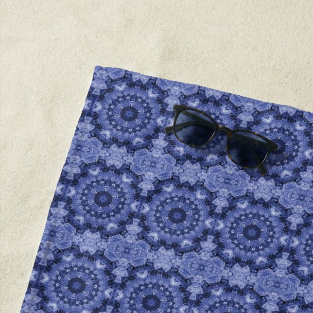Blue Quilt Beach Towel (In Situ)