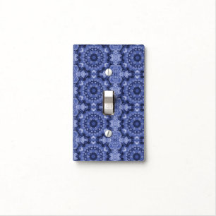 Blue Quilt Light Switch Cover