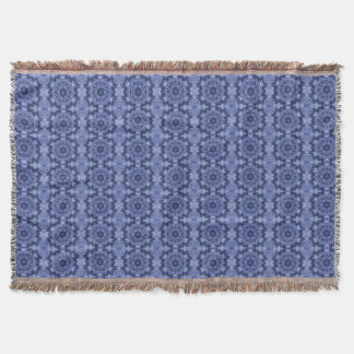 Blue Quilt Throw Blanket