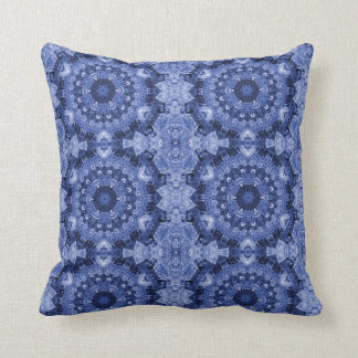 Blue Quilt Throw Pillow