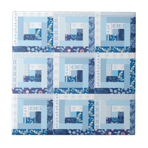 Blue Quilt Tile