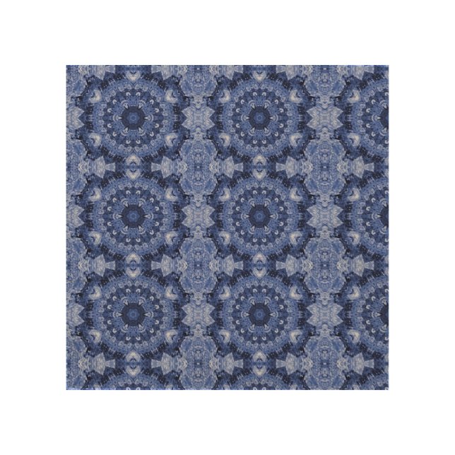 Blue Quilt Wood Wall Art (Front)