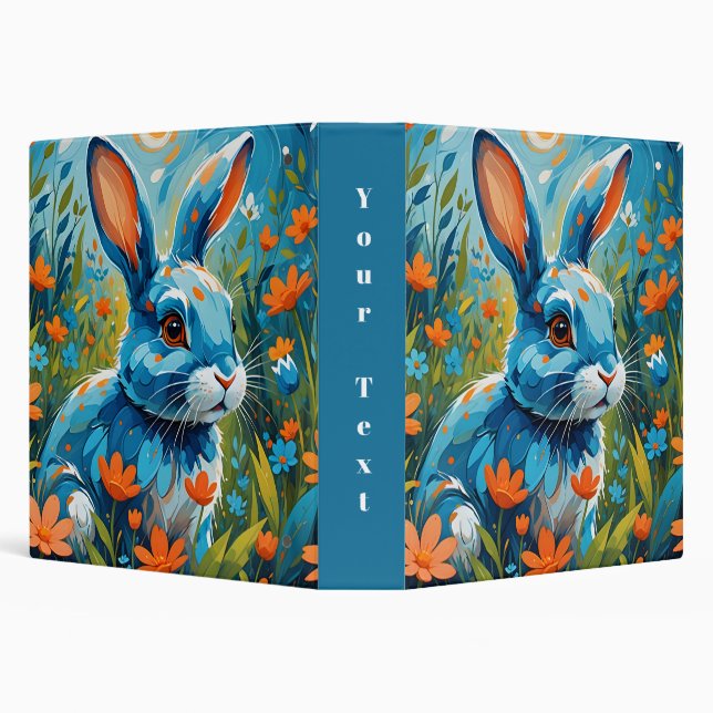 Blue Rabbit 3 Ring Binder (Background)