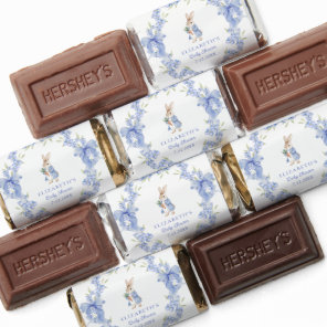 Blue Rabbit Boy Baby Shower Hershey's Miniatures