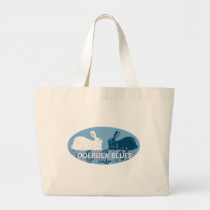 Blue Rabbit Tote Bag