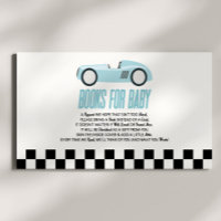 Blue Race Car Baby Shower Books For Baby