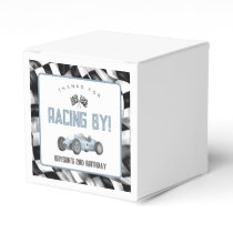 Blue Race Car Birthday Party  Favor Boxes