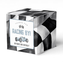 Blue Race Car Birthday Party  Favor Boxes