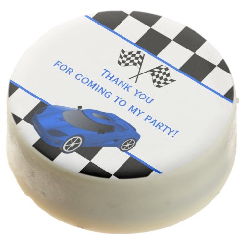 Blue Race Car  Kids Birthday Party Chocolate Covered Oreo