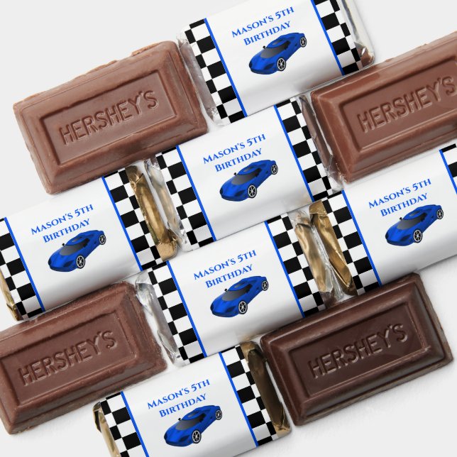 Blue Race Car Party Hershey's Miniatures (Assorted)