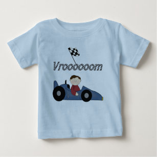 Blue Race Car Tshirts and Gifts