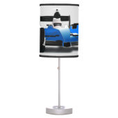 Blue Race Car with Driver Table Lamp (Front)