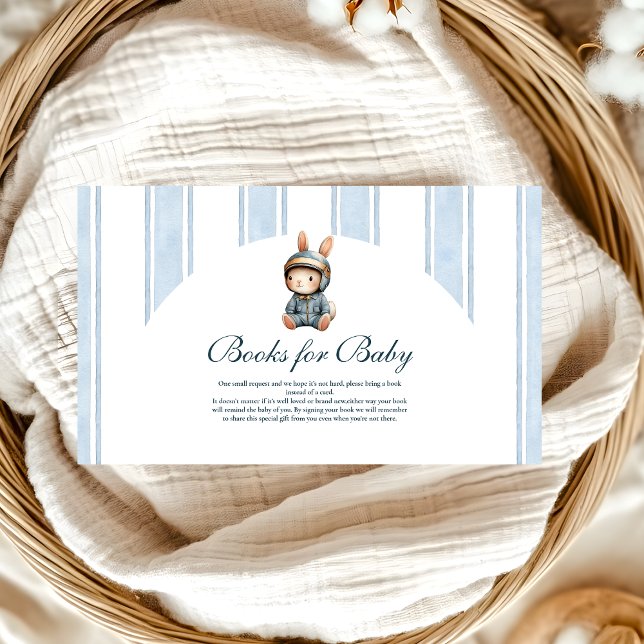 Blue Racer Baby Shower Books for Baby  Enclosure Card (Creator Uploaded)