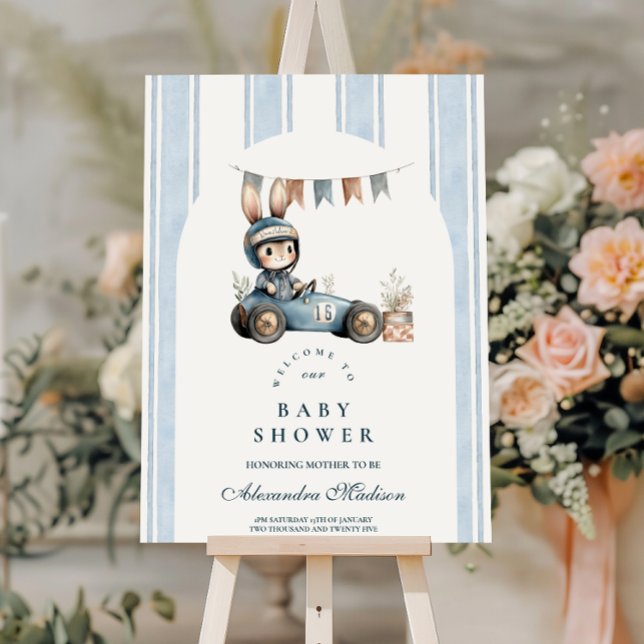 Blue Racer Baby Shower Foam Board (Creator Uploaded)