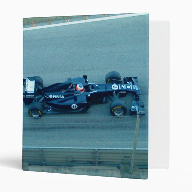 Blue Racing Car Binder (Front/Inside)