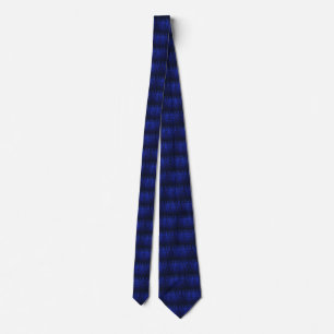 Blue Racing Flames on Carbon Fiber Print Neck Tie