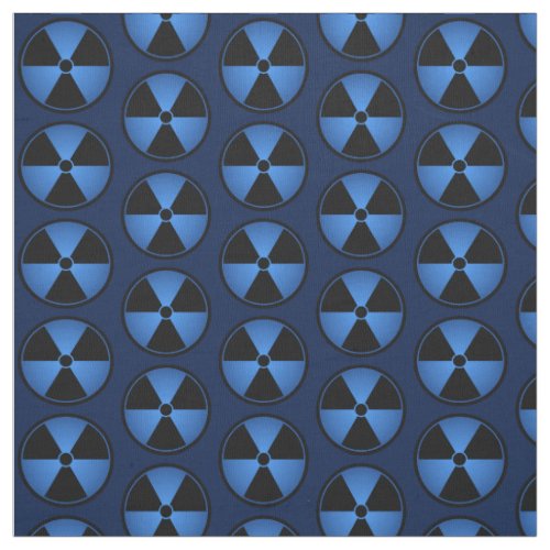 Blue Radiation Symbol Fabric