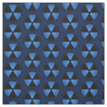 Blue Radiation Symbol Fabric