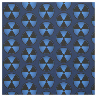 Blue Radiation Symbol Fabric