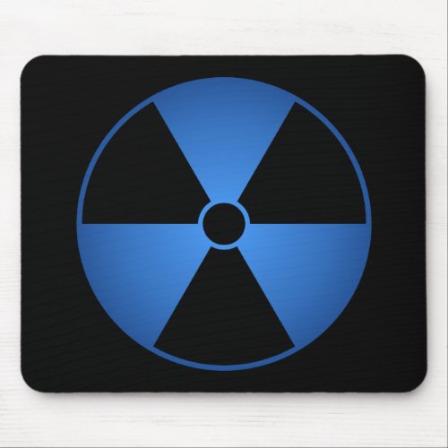Blue Radiation Symbol Mousepad