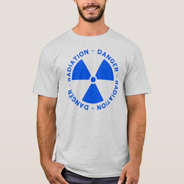 Blue Radiation Symbol T-Shirt (Front)