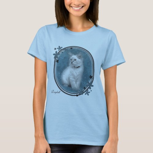 blue ragdoll kitten t shirt