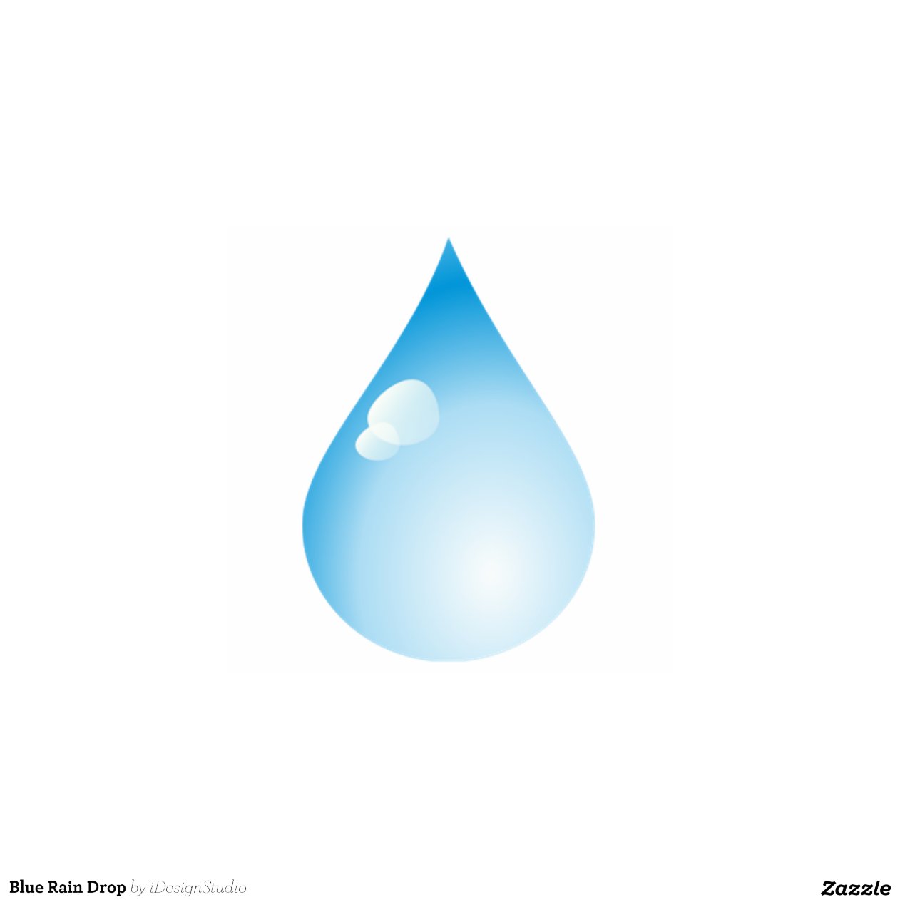 Blue Rain Drop Cut Outs | Zazzle