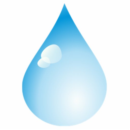 Blue Rain Drop Cut Outs | Zazzle