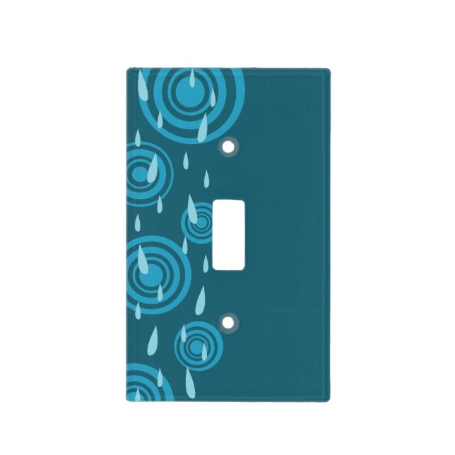Blue Rain Light Switch Cover (Front)