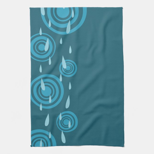 Blue Rain Towel (Vertical)