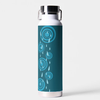 Blue Rain Water Bottle