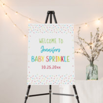 Blue Rainbow Baby Sprinkle Welcome Foam Board