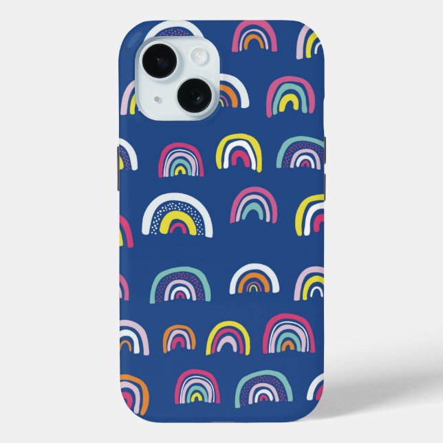 Blue Rainbow iPhone Case (Back)