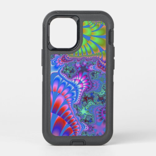 Blue Rainbow Melt OtterBox Defender iPhone 12 Mini Case