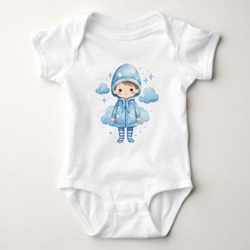 Blue Raincoat Baby Baby Bodysuit