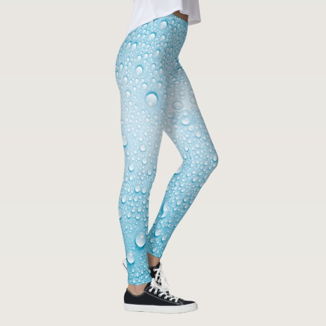 BLUE RAINDROP DEW PATTERN LEGGINGS (Right)