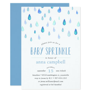 baby sprinkle invitations zazzle