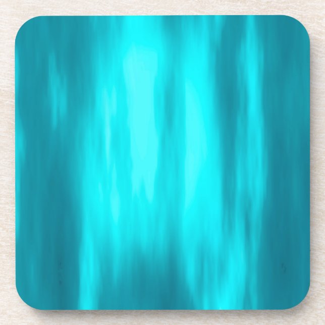 Blue Rainstorm Beverage Coaster (Front)