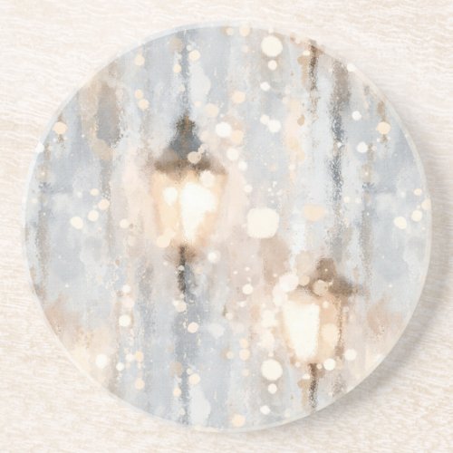 Blue Rainy Day Lantern Coaster