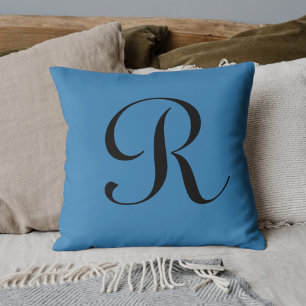 Blue (RAL 5012 Light Blue) Throw Pillow