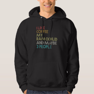 Blue Ram Cichlid Fish Coffee Aquarium Vintage Retr Hoodie